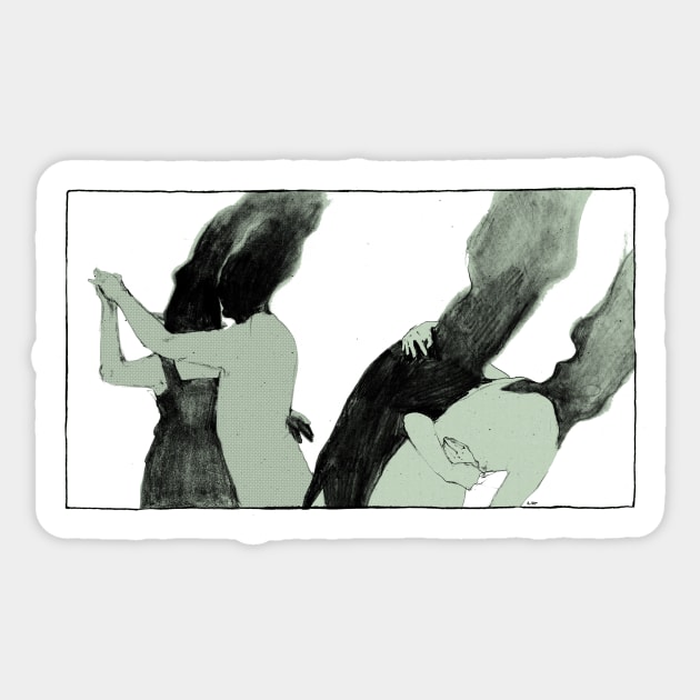 Dancers Sticker by Anna Dietzel